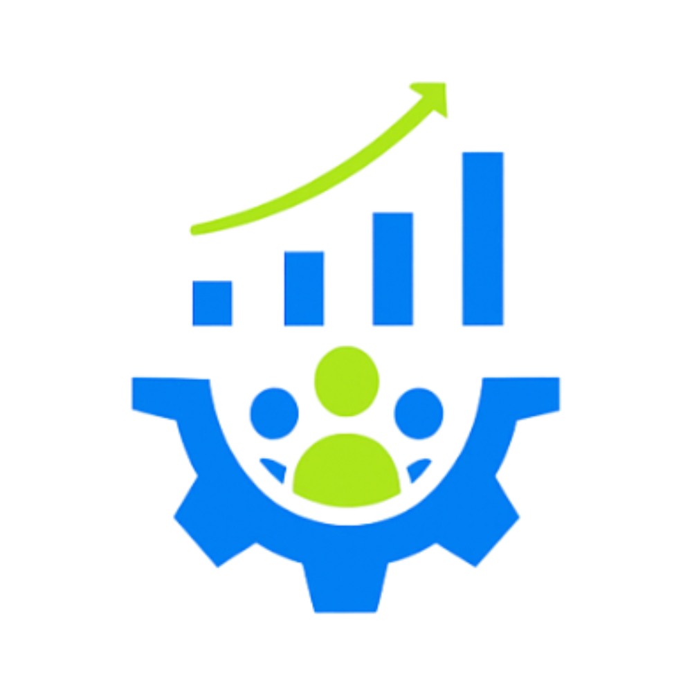 Blue network diagram showing interconnected people